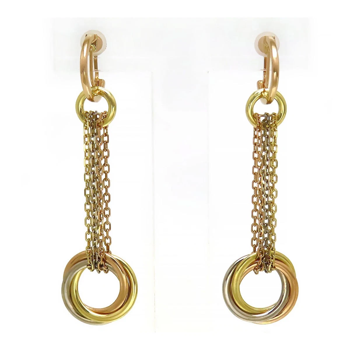 Cartier — CARTIER Trinity Swing Drop Earrings 750K18(K18YGK18WGK18PG) Women