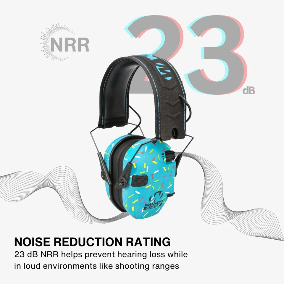 Walker's Razor Slim Electronic Muff (Blue, 2-Pack) Bundle with Accessories - Image 4 of 4