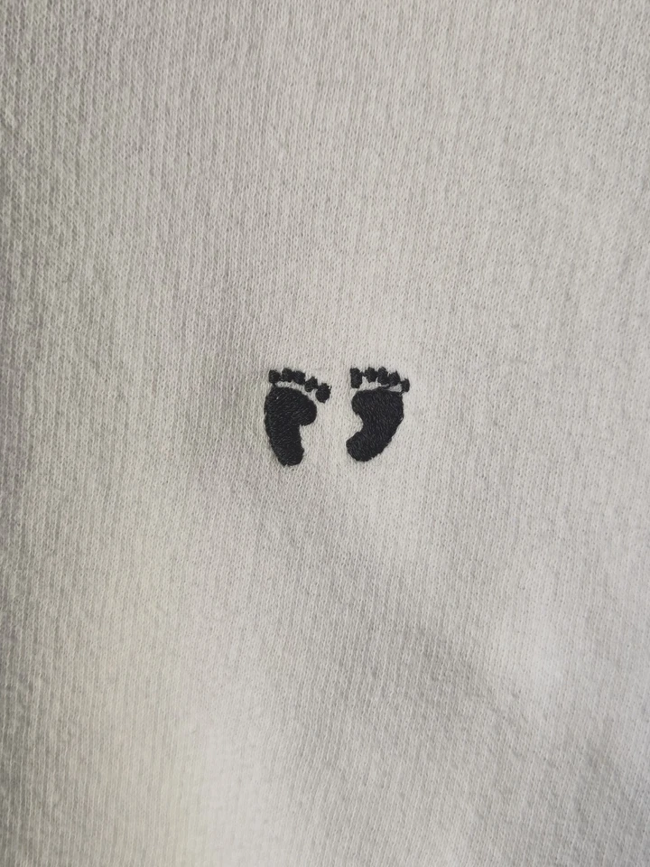 Sudadera De Colección Hang Ten Blanca con Pana Única Genuina Auténtica Muy Rara Foto 2 de 4