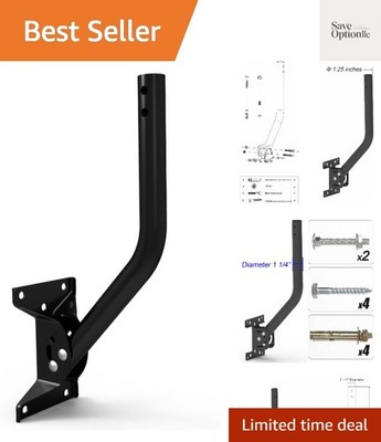 Adjustable Antenna Mounting Pole   Outdoor Wall or Eave Mount for TV Antenna ...
