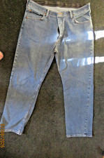 Wrangler Denim Blue Jeans Men's Size 38x29 Regular Fit Comfort Flex Waistband