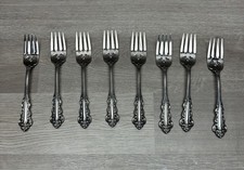 Oneida Renoir-Pembrooke Stainless Steel Salad Fork Set Of 8 - Made In USA