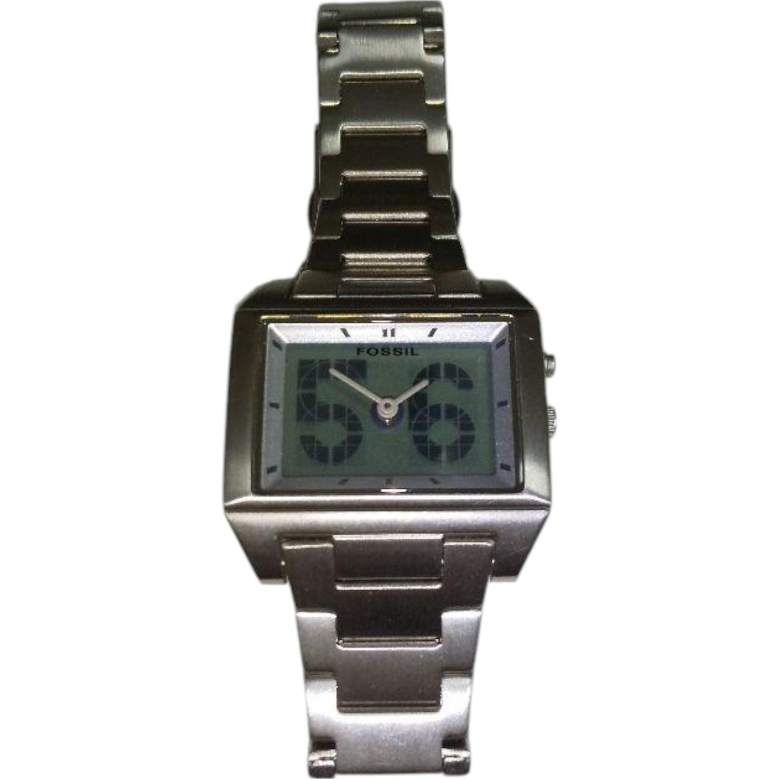Fossil Big Tic Square Vintage Men's Watch BG-1006 Used Fossil Big Tic Square Vintage Men's Watch BG-1006 Used