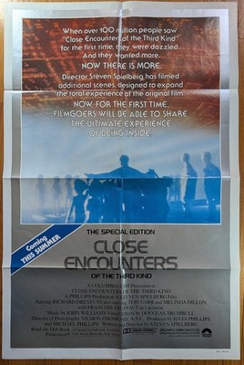 ''Close Encounters of the Third Kind Special Edition'' 1980 Orig. Advance Poster