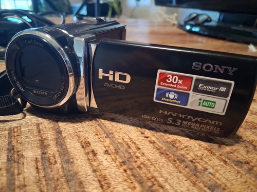 TESTED Sony Handycam HDR-CX190 30x Zoom 5.3MP AC Adapter, Battery +16 Gb SDcard - Picture 3 of 24