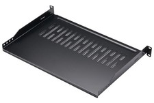 Rack Shelf 1U Vented Server Rack Mount Cantilever Tray, 50 lbs, 12 inches Dee...
