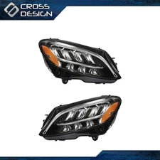 7 Pins LED Headlight Fit For 2019-21 Mercedes Benz C300 W205 Left Right Side