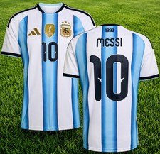 Lionel Messi Argentina Soccer Jersey Large World Cup