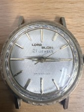 VINTAGE LORD ELGIN 10K RGP BEZEL WRIST WATCH