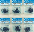 (LOT OF 6) GAMAKATSU TREBLE ROUND BEND BLUE HOOK SIZE 2 #47309-B D5201 — photo 1