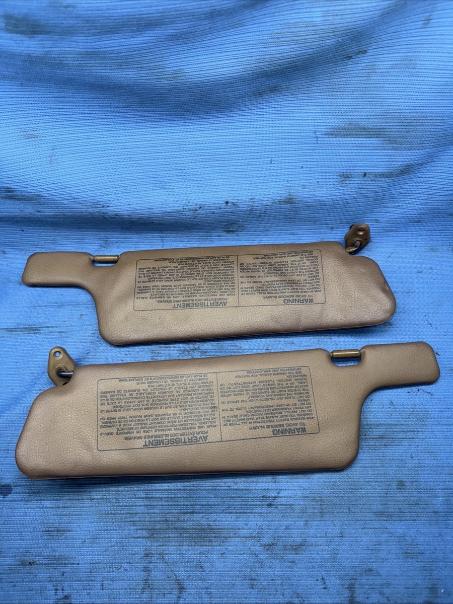 90-96 Nissan 300zx Z32 Sun Visor Set Tan Sun Shades Left Right OEM