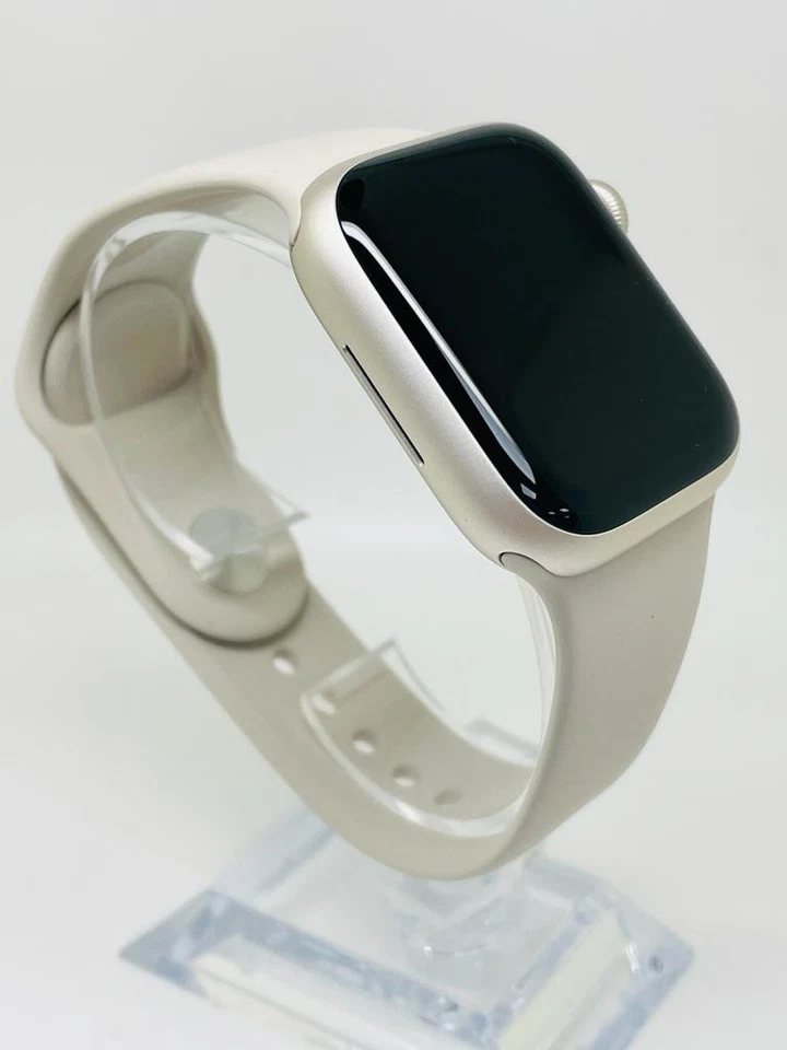 APPLE Watch Series 8 41mm Starlight GPS & CELLULAR with Stone Strap - Great cond - Image 3 of 4