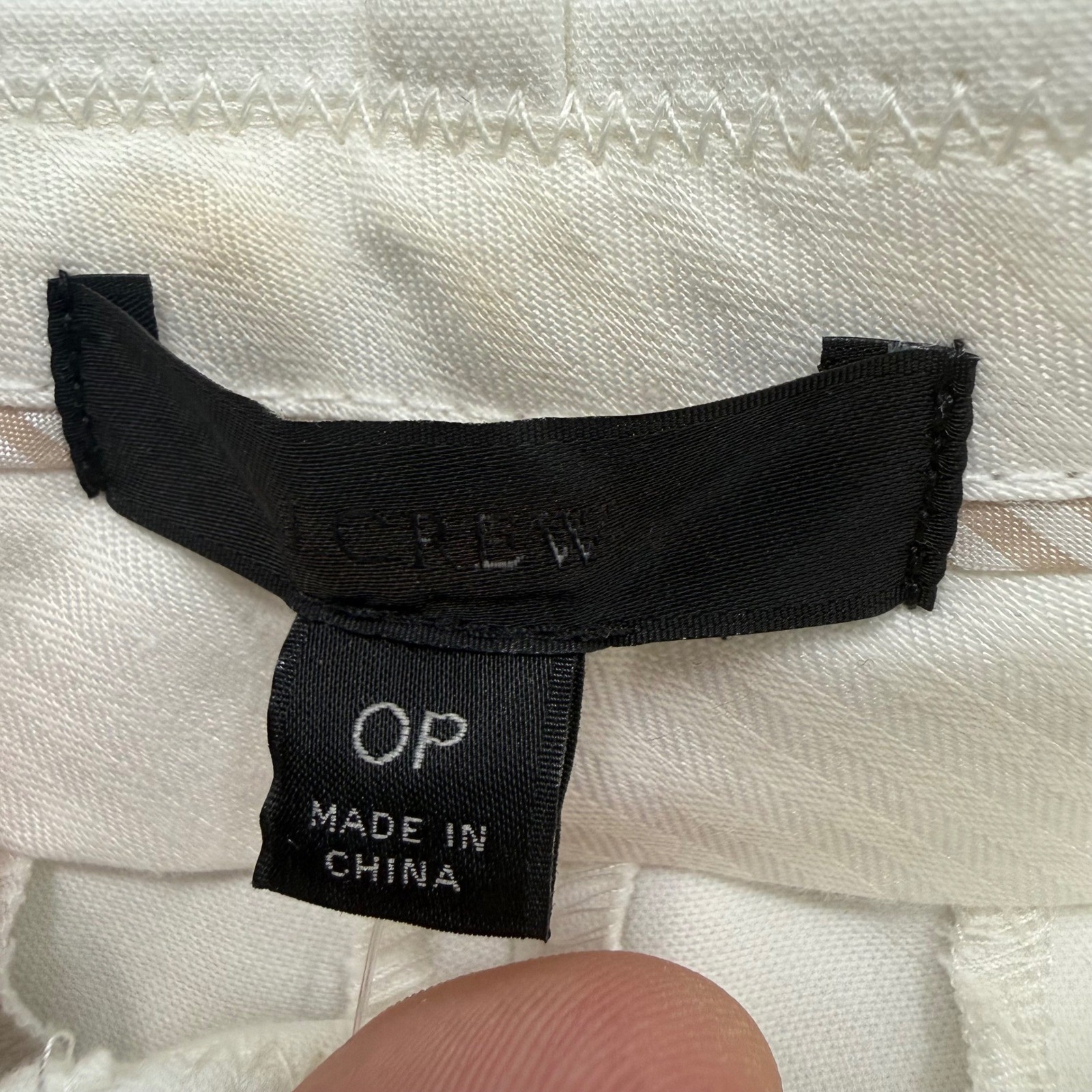 J.Crew High-Rise Cameron Pant Ivory White Bi-Stretch Pockets H6583 0P ...