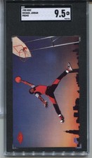 1985 Nike Promo Michael Jordan Rookie Card SGC 9.5 MINT+ Graded. rookie card picture