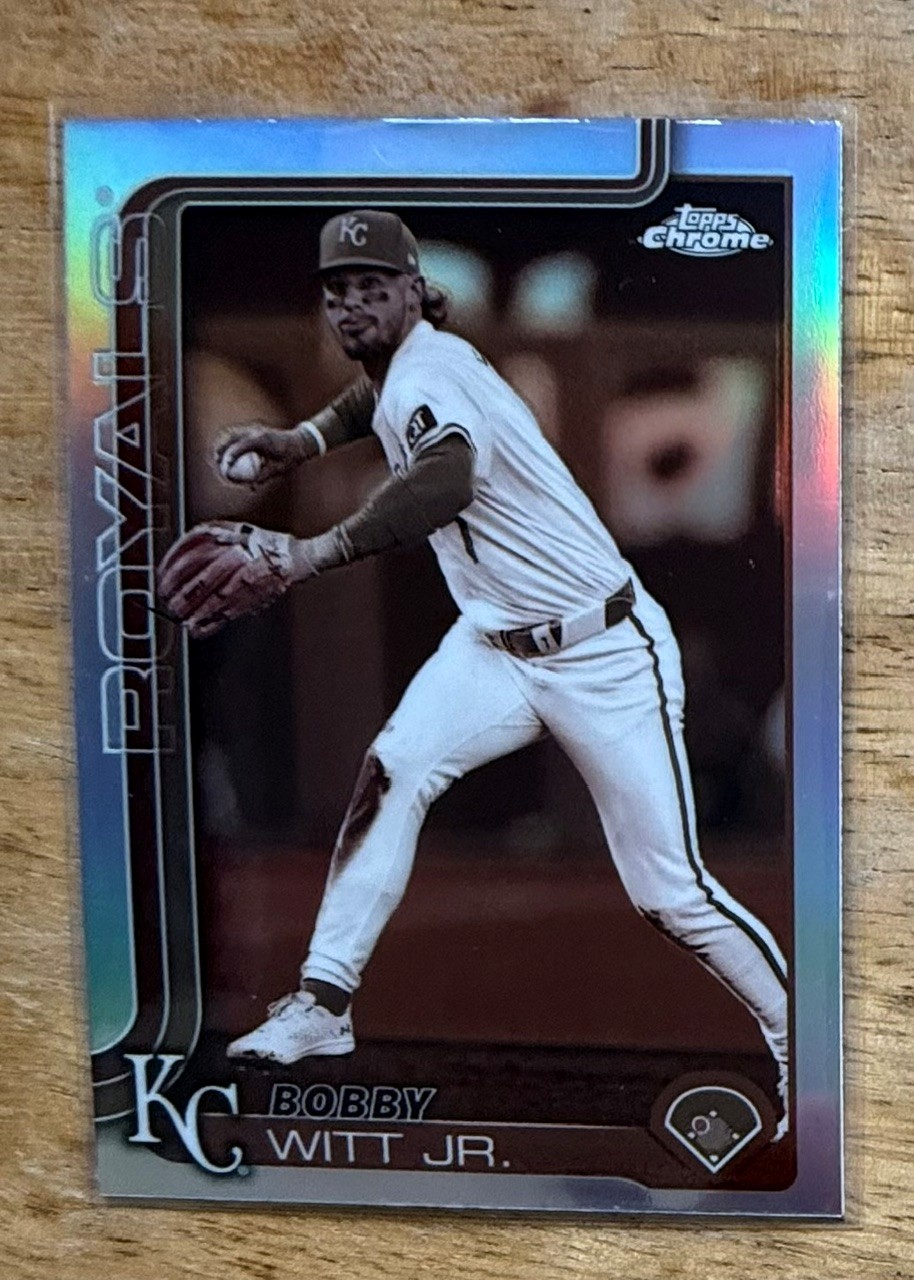 2025 Topps Chrome #93 Bobby Witt Jr. Sepia Refractors