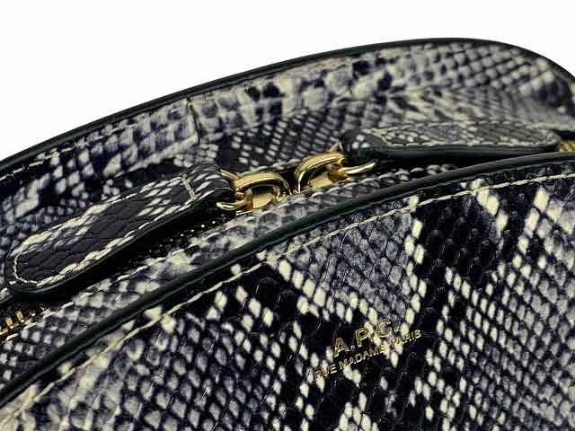 A.P.C. Shoulder Bag Python Pattern Half Moon Wome… - image 5