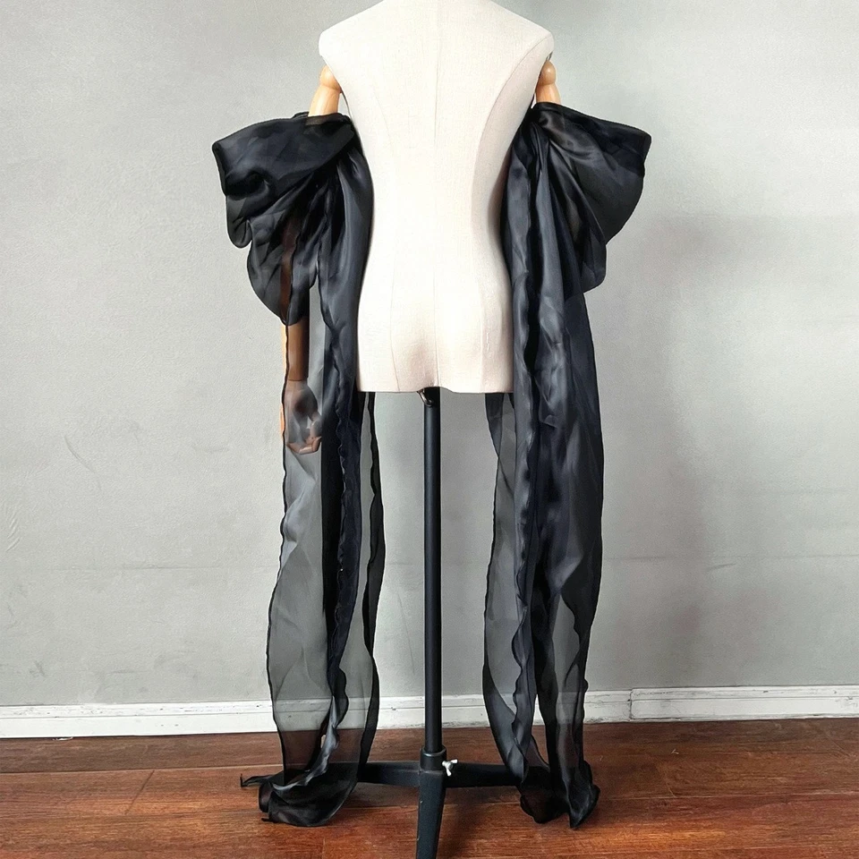 Organza Puffy Detachable Sleeves For Wedding Party Removeable Dance Accessories - Image 4 of 4