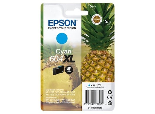 OEM Epson 604XL High Capacity Cyan Original Ink Cartridge C13T10H24010 - Image 6