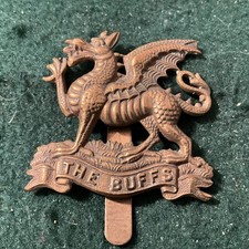 The Buffs East Kent Regiment, Cap Badge. Brass Ea7