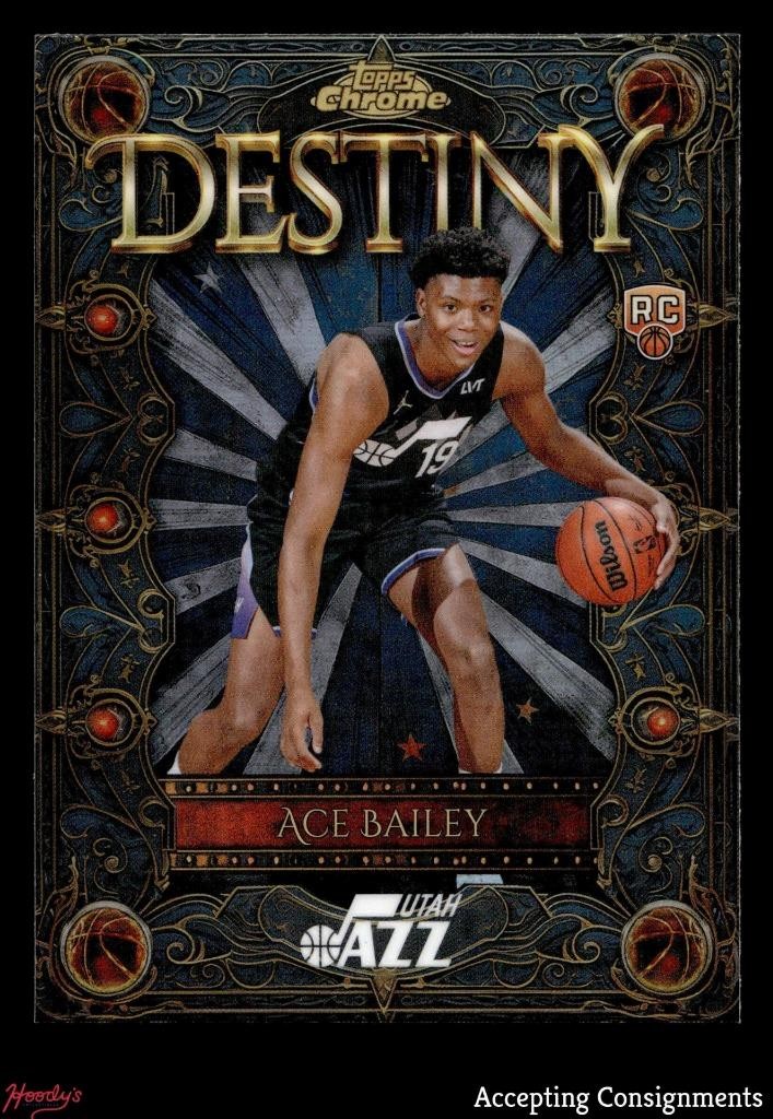 2025-26 Topps Chrome Destiny Refractors #D5 Ace Bailey RC Rookie JAZZ