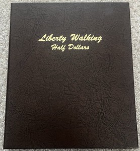 DANSCO COIN ALBUM #7160 WALKING LIBERTY HALF DOLLARS 1916-1947