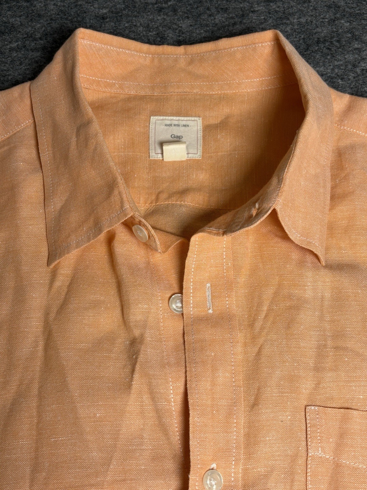 GAP Classic Tailored Button Down Long Sleeve Oran… - image 12