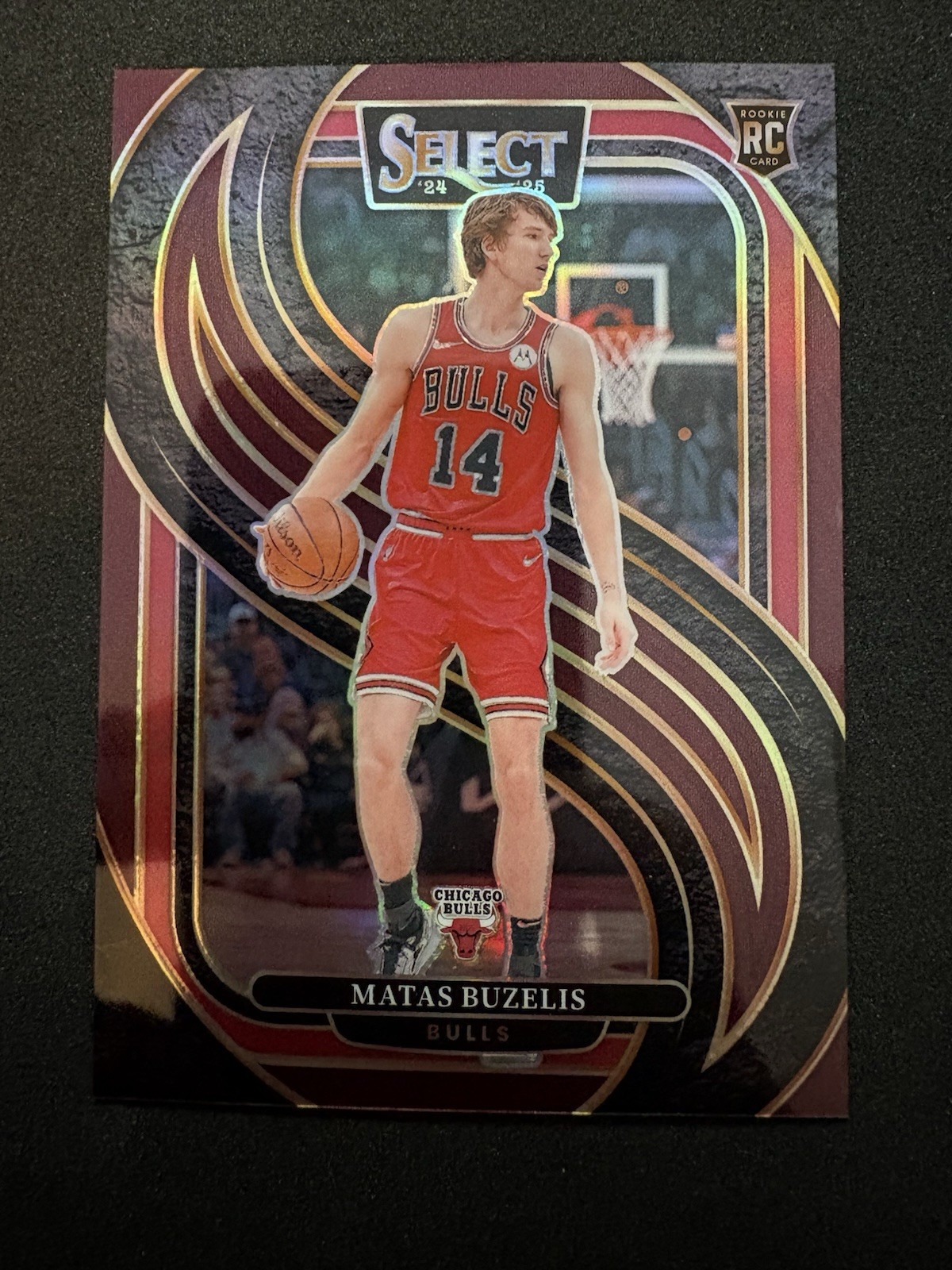 2024-25 Panini Select - Premier Level Matas Buzelis #166 Maroon Prizm /175 (RC)