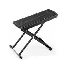 Guitar Foot Stool, 6-Position Height Adjustable Guitar Foot Rest Stand with R...