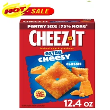 Cheez-It Extra Cheesy Cheese Crackers, Baked Snack Crackers, 12.4 oz