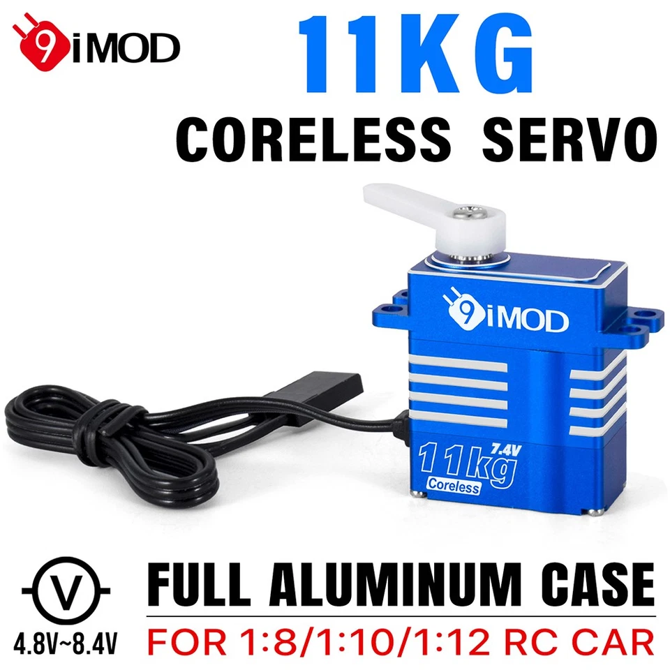 9IMOD 11KG 180°/270° Digital Servo Coreless Metal Gear für 1/8 1/10 1/12 RC Auto - Bild 3 von 4
