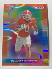 RODERICK ROBINSON II bulldogs 2024 Leaf Vivid #84 Lava Orange 2/3 (U3)
