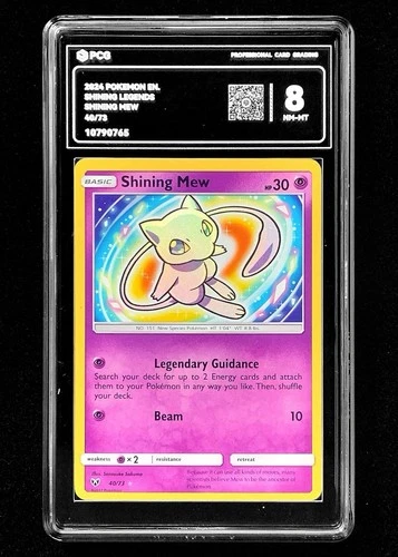 2017 POKEMON SHINING LEGENDS #40 SHINING MEW HOLO