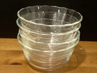 PYREX 463 Clear Thin Walls Custard Cups Bowls - Set of 4