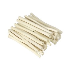 25 Pcs 8inch Wood Log Sticks, 0.47-0.79inch Driftwood for Crafts, White