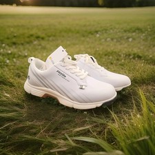 FitVille Men's 8.5M Spiked Golf Shoes Waterproof Lightweight w/ Removable Spikes