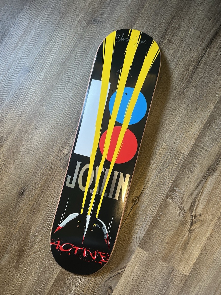 RARE SIGNED) CHRIS JOSLIN Plan B skateboards X Active Rideshop Pro