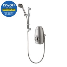 Aqualisa Aquastream Power Shower Thermostatic Satin Chrome 4 Spray 813.40.01