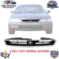 New Grille Chrome Shell With Textured Oem Replaces For 1996-1997 Honda Accord New Grille Chrome Shell With Textured Oem Replaces For 1996-1997 Honda Accord