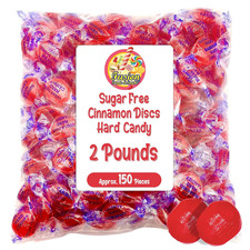Sugar Free Cinnamon Hard Candy Arcor - 2lb Bulk Bag Approx. 150 pieces