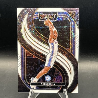 2024-25 Panini Select White Disco Prizm #196 Premier Level Adem Bona /75 Rookie
