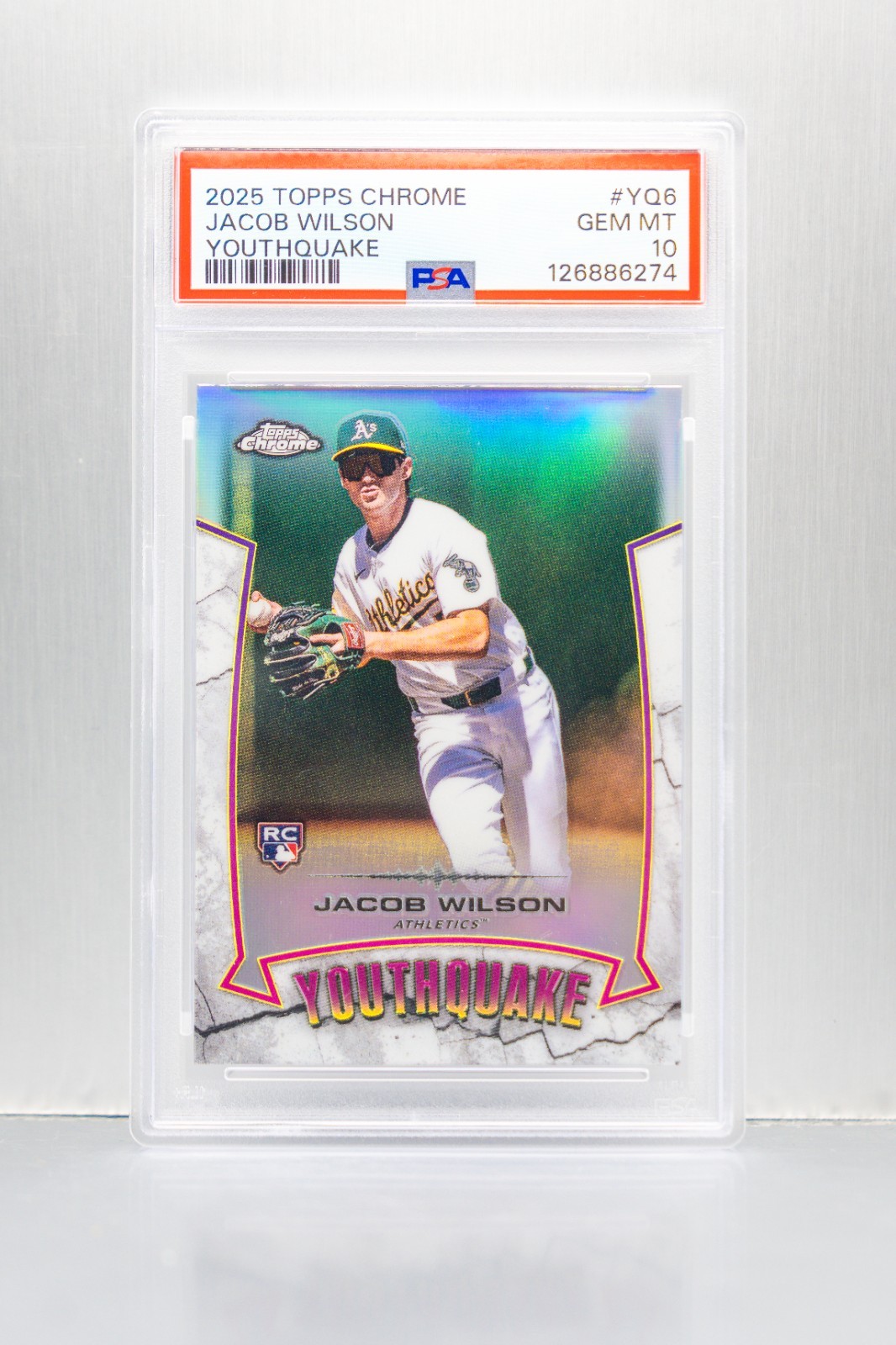 2025 Topps Chrome - Jacob Wilson - Youthquake - RC - PSA 10
