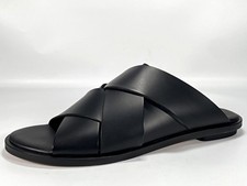 Clarks Art Willow Women's Black Leather Slip-On Sandals Size 6.5D Brand New