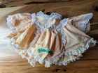 Cabbage Patch Kid Vintage 1980s peach lace dress HTF