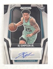2024-25 Panini Prizm Black - Rookie Signatures KJ Simpson Jr. #RS-KJS (AU, RC)