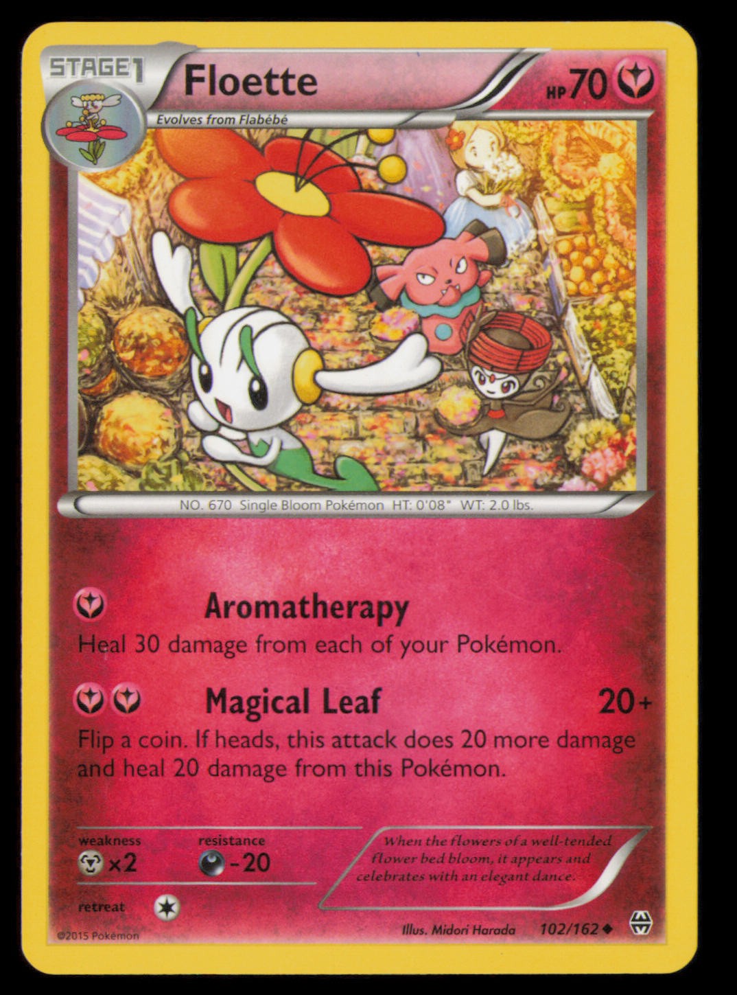 Floette 102/162 Uncommon BREAKthrough Pokemon Lightly Played