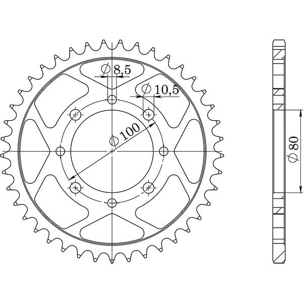 Zahnrad Stahl P520 - Z37 (DIS.14302) Suzuki 250 Rg Gamma 83/84-image