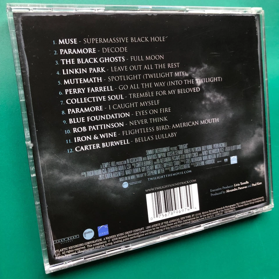 Carter Burwell TWILIGHT Film Soundtrack CD Muse Kristen Stewart Linkin Park VG+ - Image 2 of 4