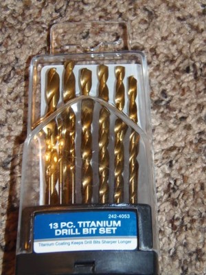 13 PC TITANIUM DRILL BIT SET         (2-M-409)