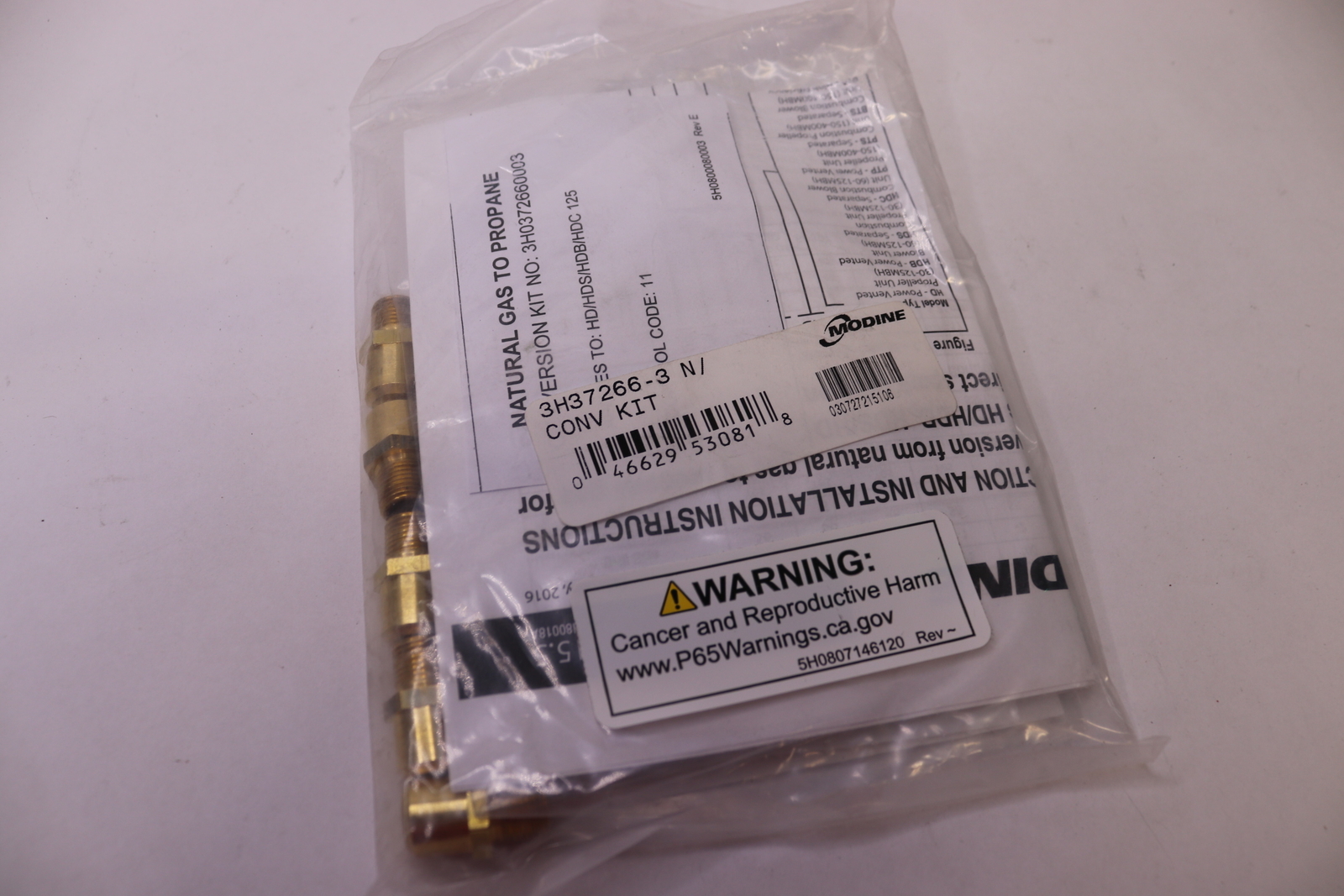 Modine Natural Gas to Liquid Propane Conversion Kit for HD125A Only  3H37266-3 | eBay