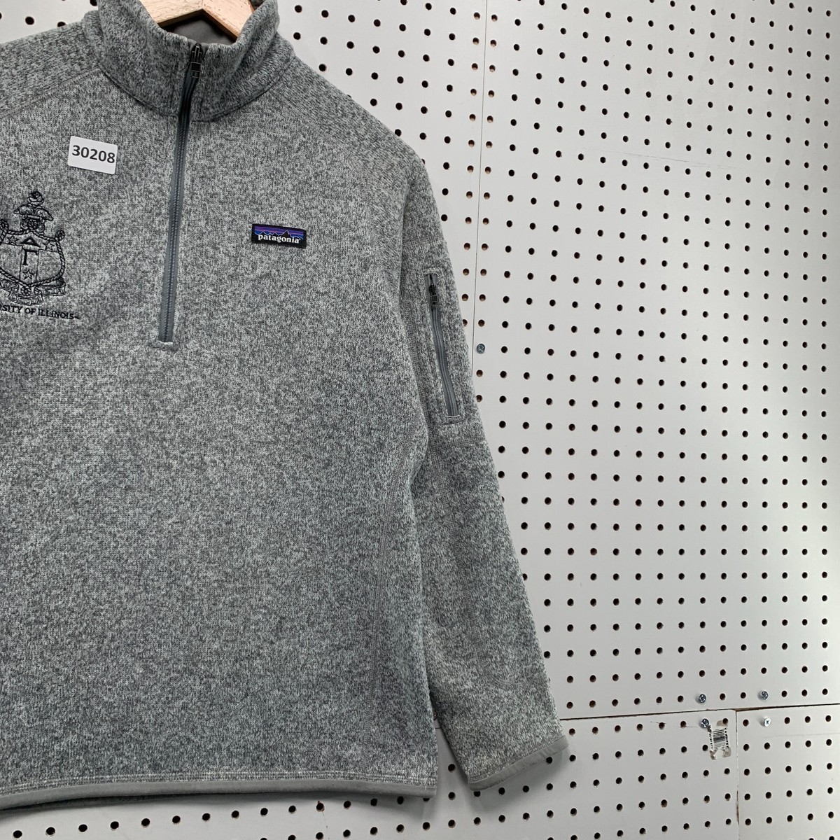 Patagonia 1/4 Zip Better Sweater Gray Womens Large University